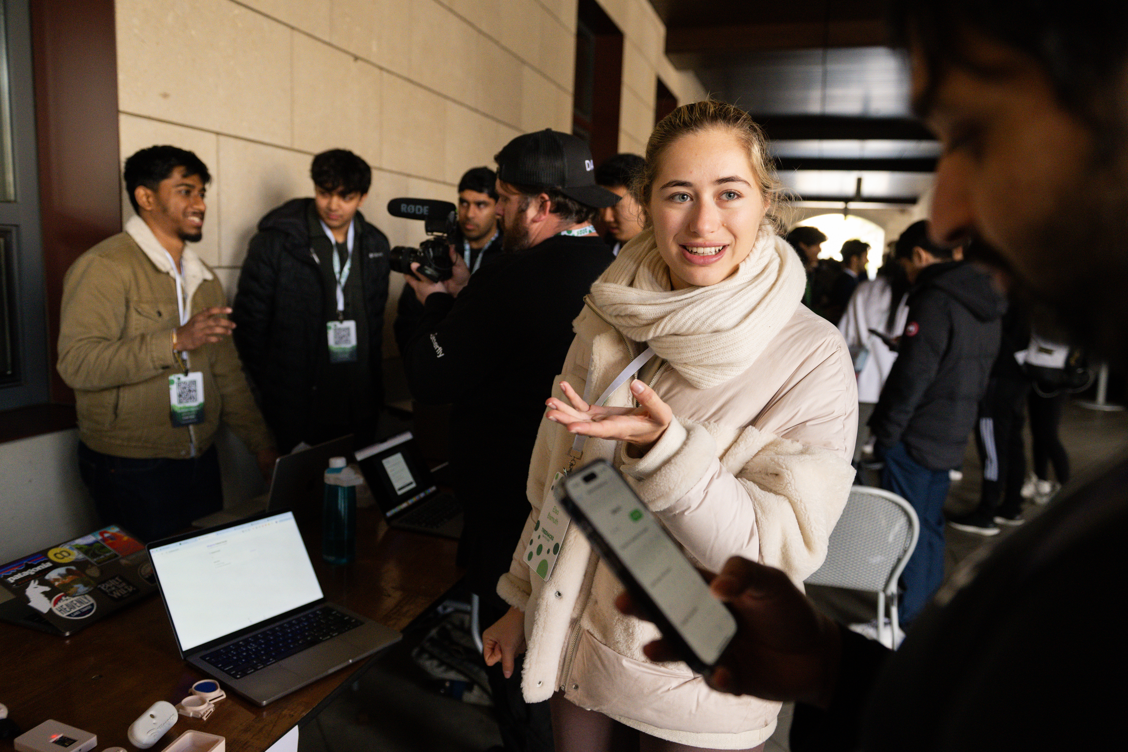 Wingnote Team Meber at Treehacks 2025 Photo