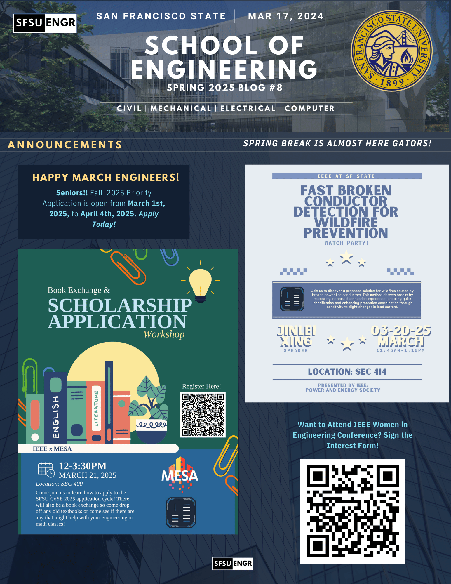 San Francisco State University School of Engineering Newsletter Spring 2025