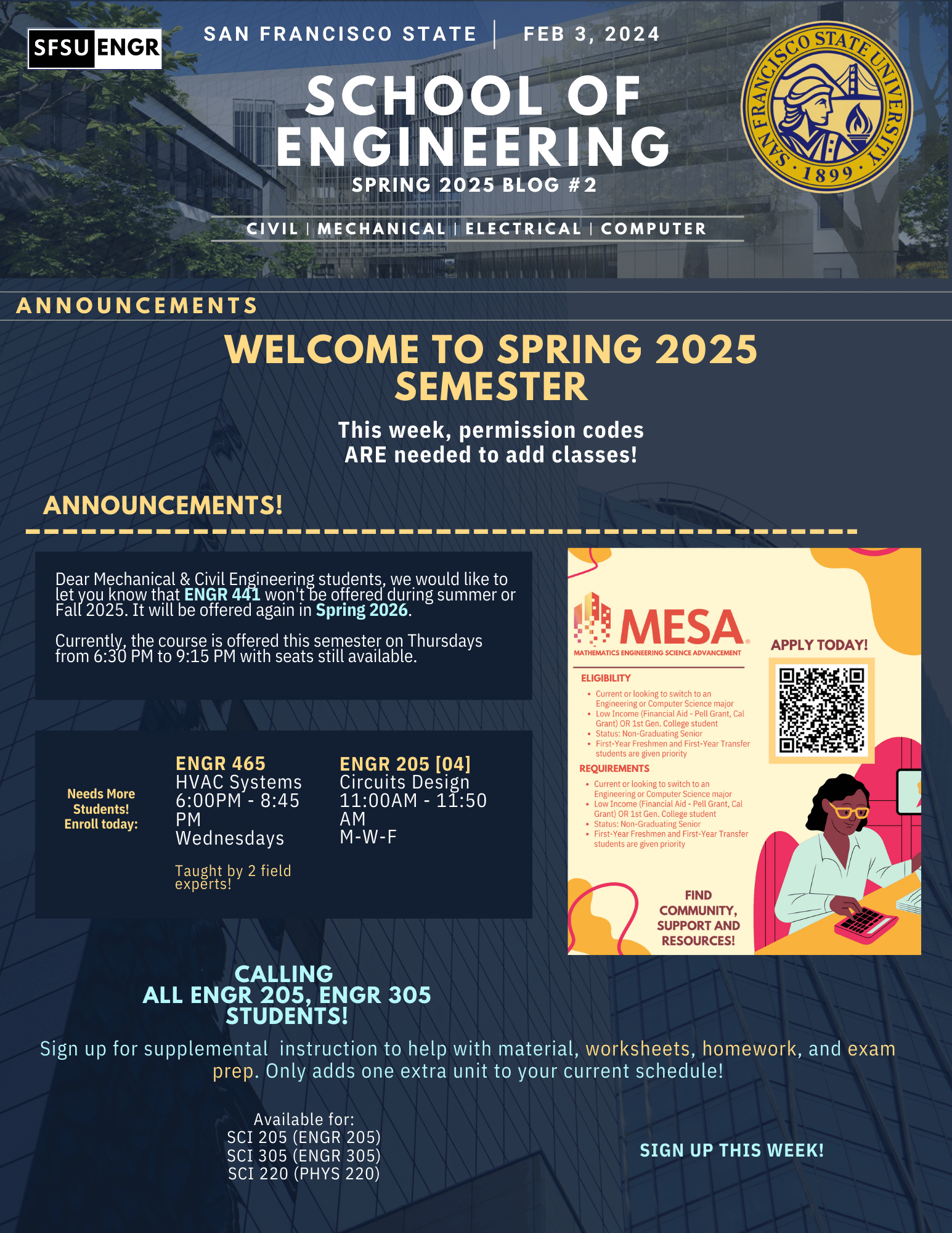 Page 1 SFSU ENGR Spring 2025 Newsletter February 4 2025.png