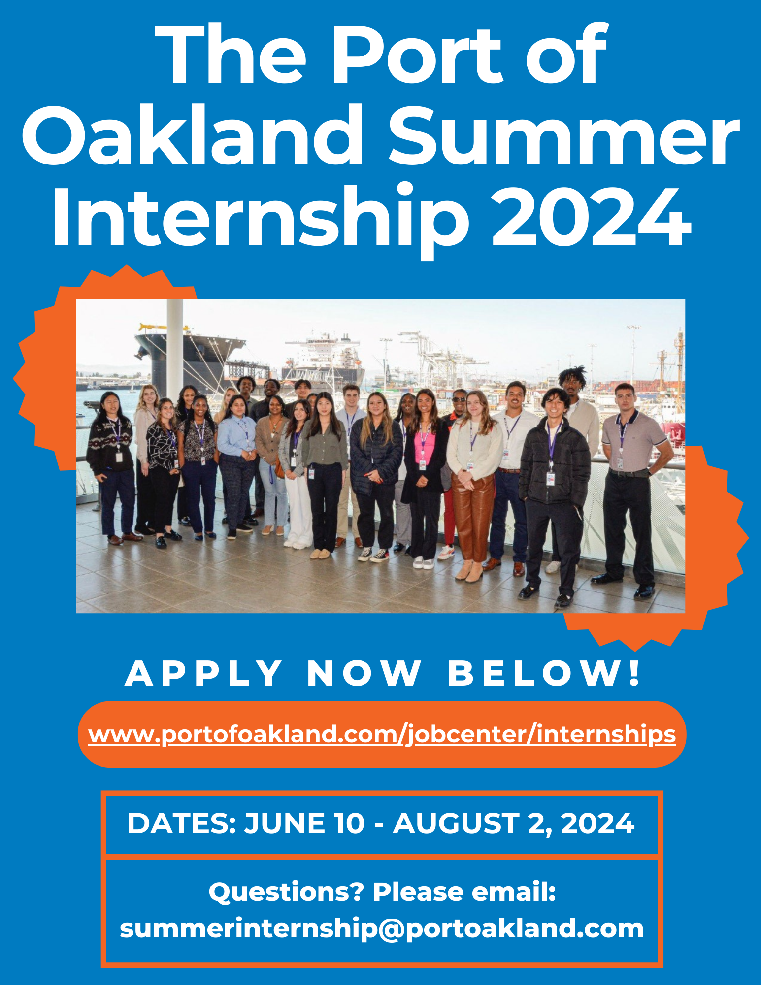 Port of Oakland Summer 2024 Internship