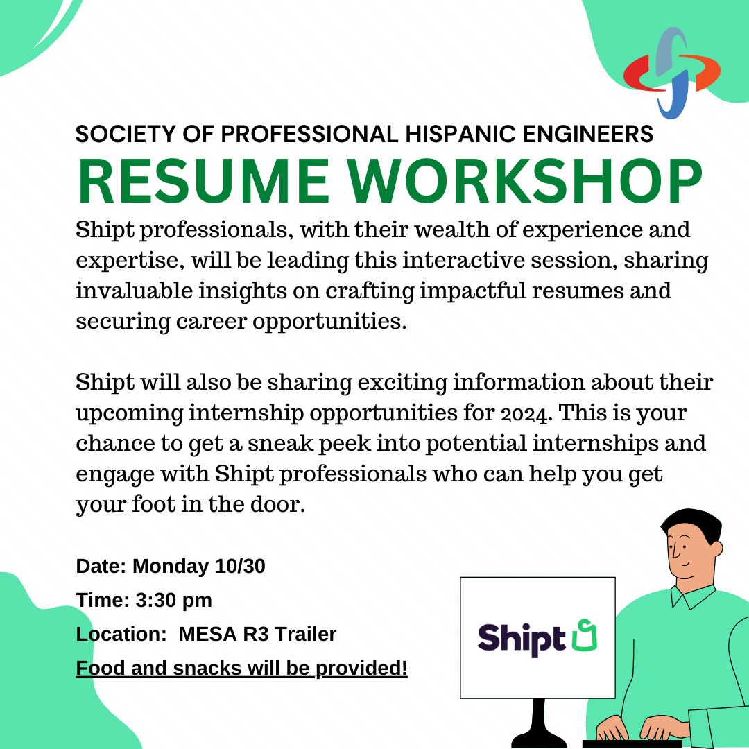 SHPE and Shipt Resume Workshop