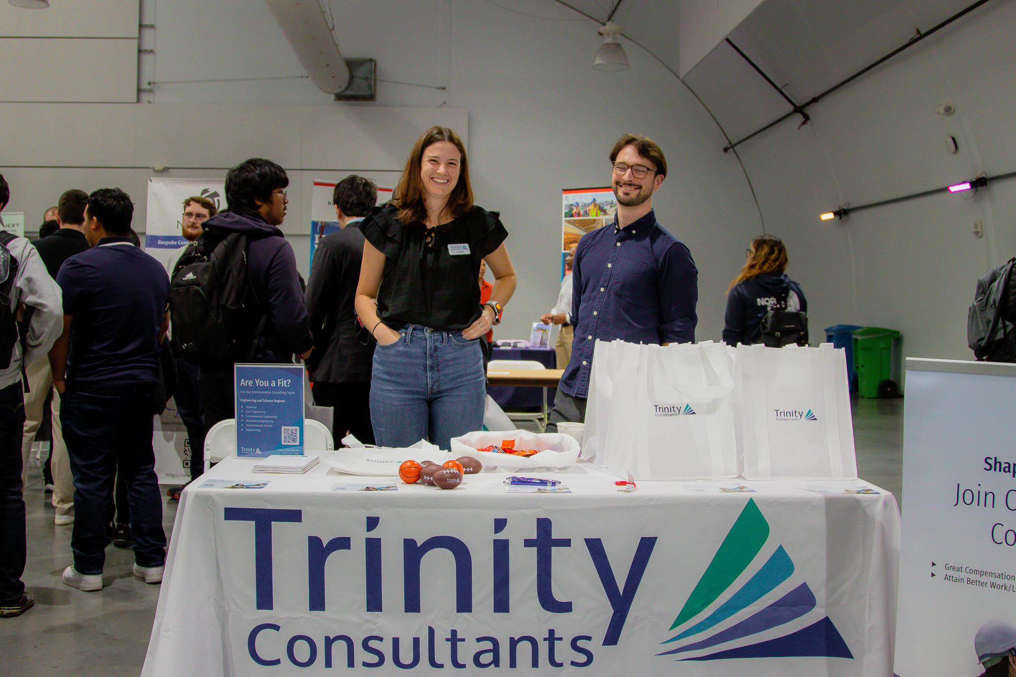 Trinity Consultants Booth SFSU ENGR Career Fair Fall 2023