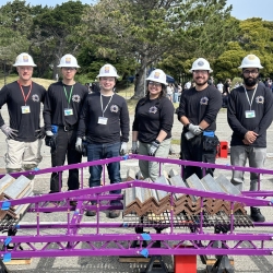 SFSU ENGR Engineering students win at a steel bridge competition