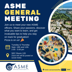 ASME General Meeting for Fall 2024