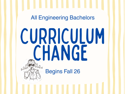 Curriculum Change Beginning Fall 2026